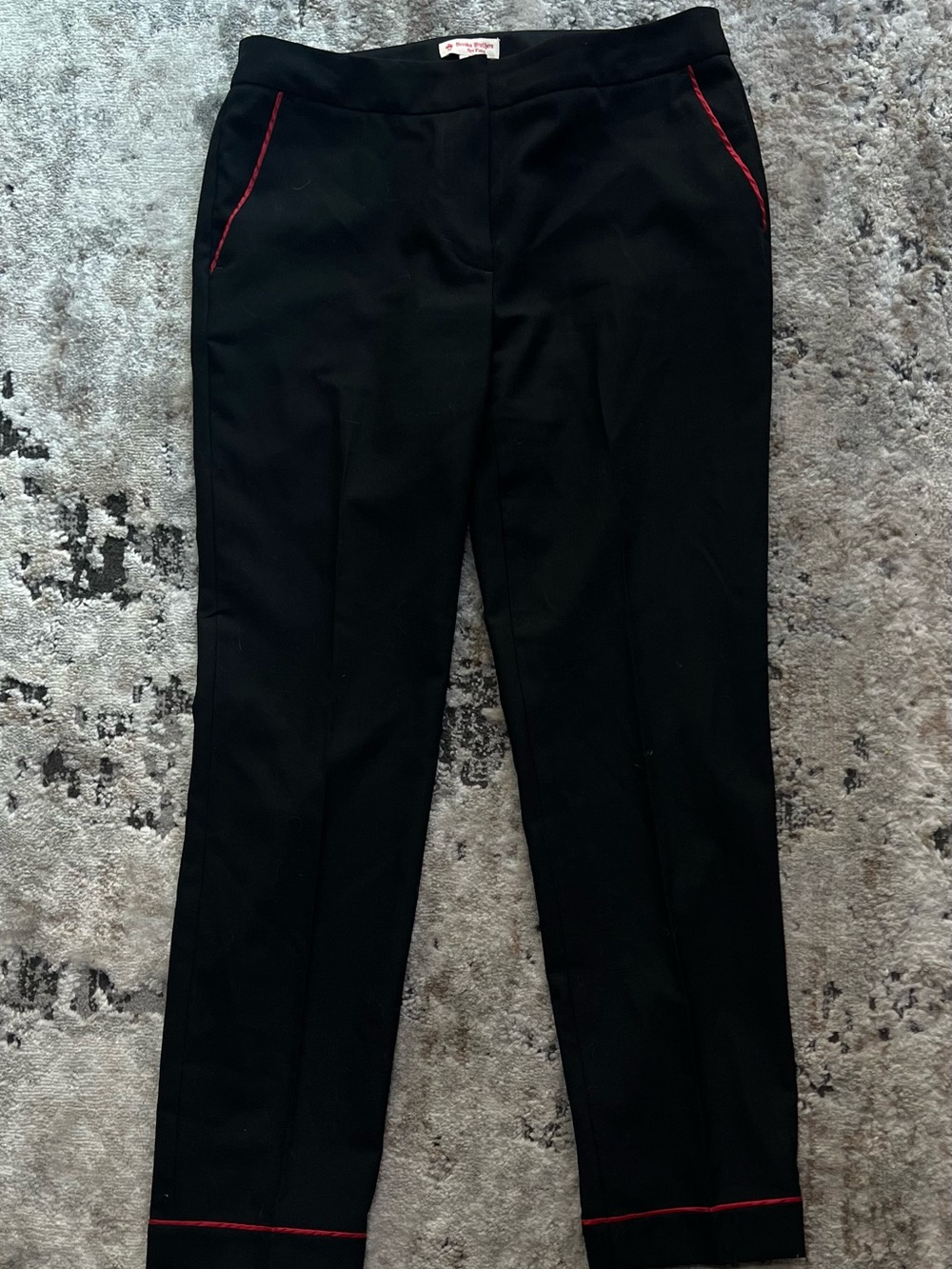 Brooks Brothers Black Pants with Red Trim